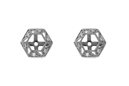 B045-81737: EARRING JACKETS .08 TW (FOR 0.50-1.00 CT TW STUDS)