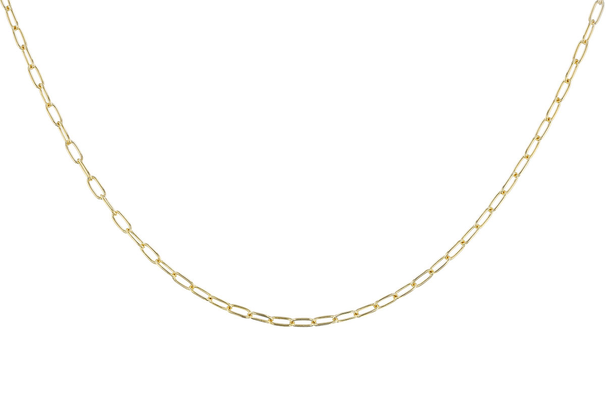 C319-42718: PAPERCLIP SM (8IN, 2.40MM, 14KT, LOBSTER CLASP)