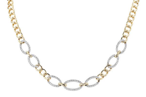 K319-39036: NECKLACE 1.12 TW (17")(INCLUDES BAR LINKS)