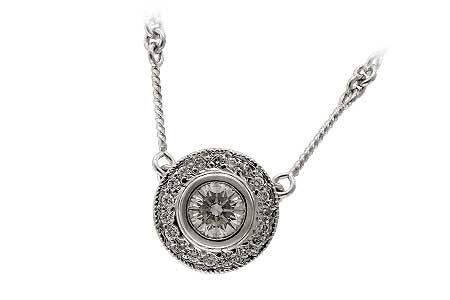 A051-26346: NECKLACE .45 BR .62 TW