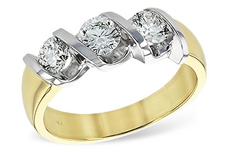 A138-52637: LDS WED RG .40 BR 1.00 TW