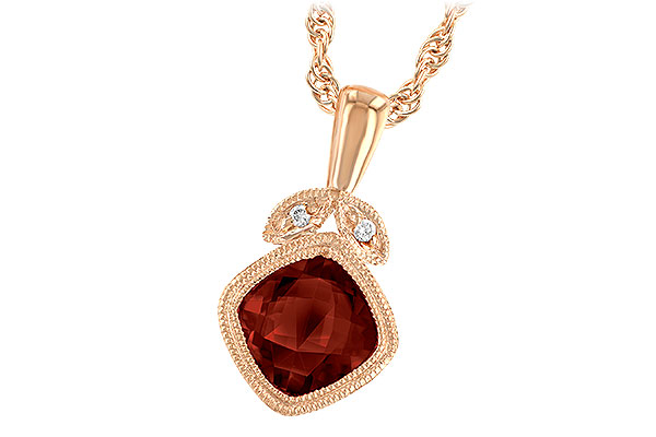 A229-44500: NECK 1.09 GARNET 1.10 TGW