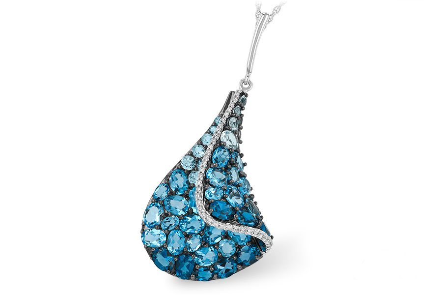 A233-05400: NECK 4.81 BLUE TOPAZ 4.94 TGW
