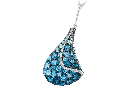 A233-05400: NECK 4.81 BLUE TOPAZ 4.94 TGW