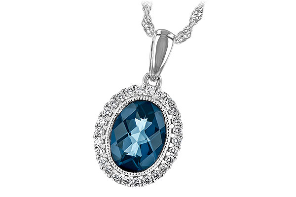 A234-83555: NECK 1.28 LONDON BLUE TOPAZ 1.41 TGW