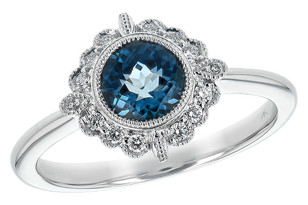 A234-83573: LDS RG .93 BLUE TOPAZ 1.05 TGW