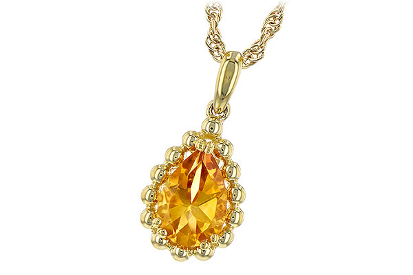 A234-86337: NECKLACE 1.06 CT CITRINE