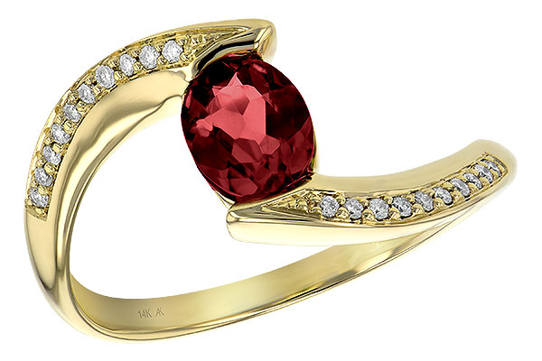 A235-74500: LDS RG .75 GARNET .82 TGW