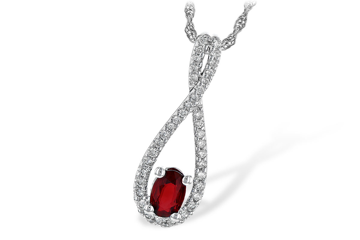 A235-75391: NECK .50 RUBY .74 TGW