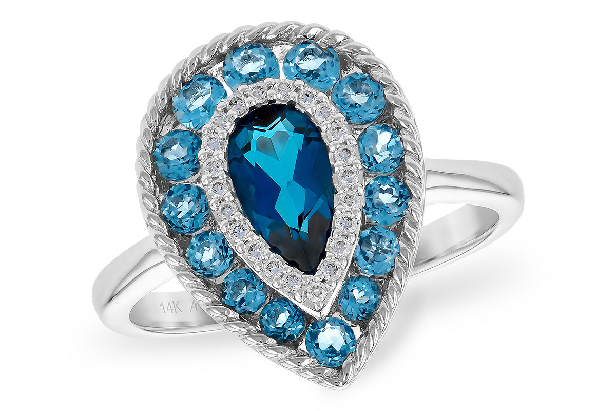 A235-77255: LDS RG 1.52 TW BLUE TOPAZ 1.60 TGW