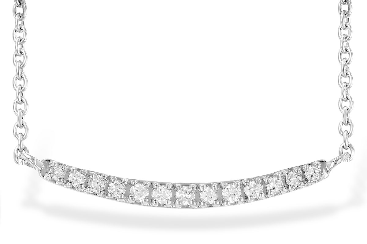 A235-79037: NECKLACE .10 TW (13 STONES)