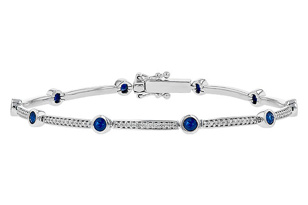 A235-79964: BRACELET 1.20 TW SAPP 1.65 TGW