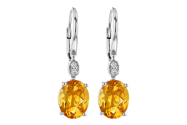 A235-81728: EARR 3.20 TW CITRINE 3.25 TGW (9x7MM CIT)