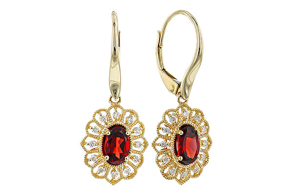 A319-39991: EARR 1.08 TW GARNET 1.24 TGW (6x4MM GAR)