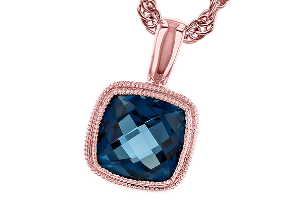 A319-41728: NECKLACE 1.10 CT LONDON BLUE TOPAZ