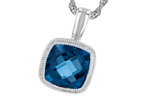 A319-41728: NECKLACE 1.10 CT LONDON BLUE TOPAZ