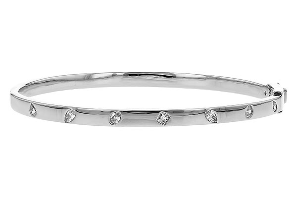 A319-43582: BANGLE .35 TW FANCY CUT DIAMONDS