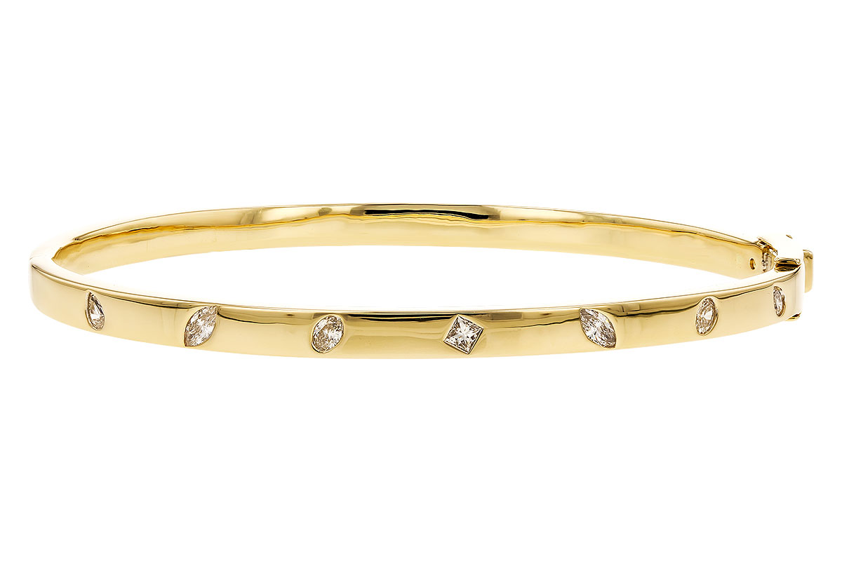 A319-43582: BANGLE .35 TW FANCY CUT DIAMONDS