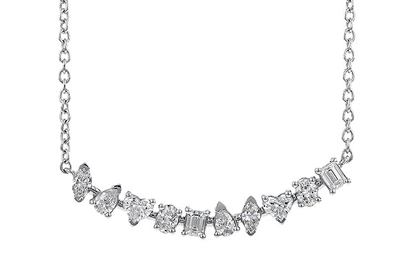 A319-43591: NECKLACE .70 TW FANCY CUT DIAS (18")