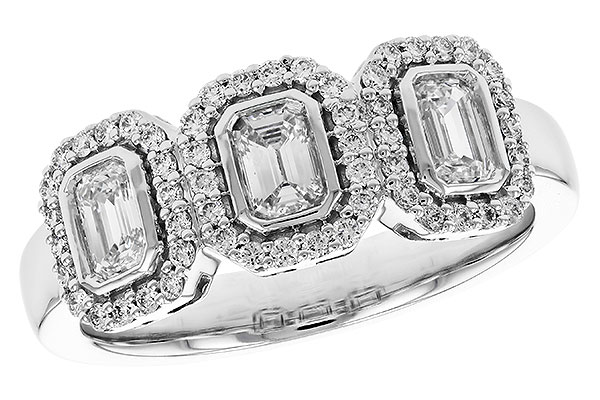 A319-43600: LDS DIA RG .54 EMERALD CUTS .80 TW