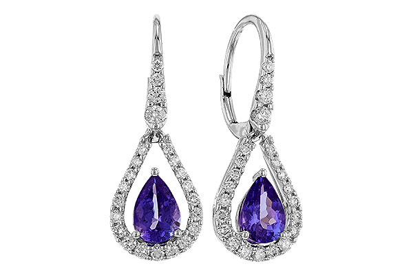 A320-29037: EARR 1.48 TW TANZANITE 1.98 TGW (7x5 PEAR)