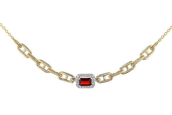 A320-29937: NECK .63 GARNET .75 TGW (6x4MM E.C. GAR / 18")