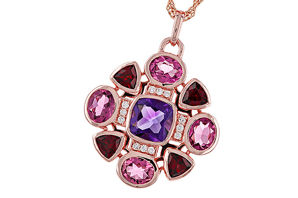 A320-30819: NECKLACE 2.76 SEMI-PREC (AM,GT,PT) 2.82 TGW