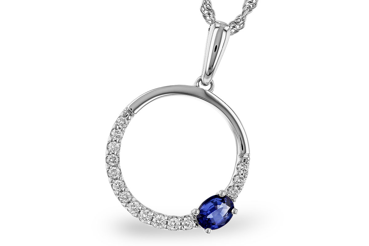 A320-30828: NECKLACE .28 SAPPHIRE .43 TGW