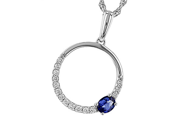 A320-30828: NECKLACE .28 SAPPHIRE .43 TGW