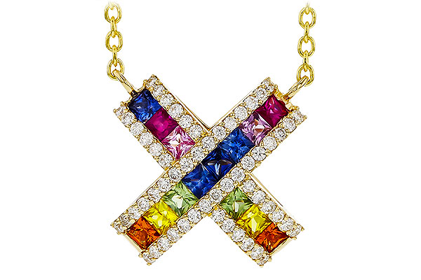 A320-30837: NECK .84 MULTI-COLOR SAPP 1.11 TGW (18")