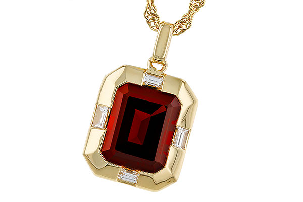A320-31782: NECKLACE 3.65 GARNET 3.82 TGW (10x8MM GAR)