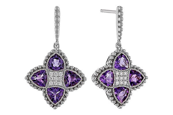 A320-32637: EARRINGS 1.41 AMETHYST 1.50 TGW