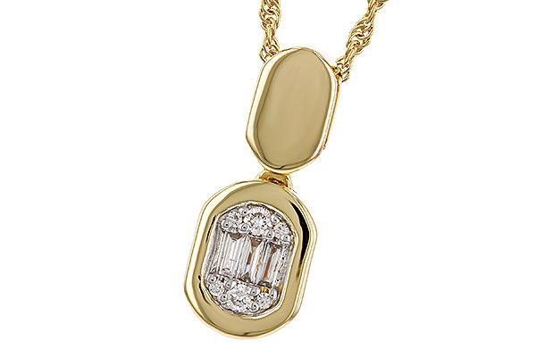 A320-33582: NECKLACE .07 TW BAG .12 TW