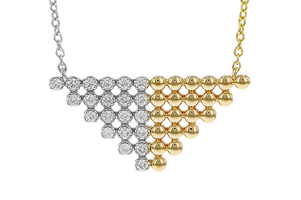 A320-33628: NECKLACE .37 TW (18")