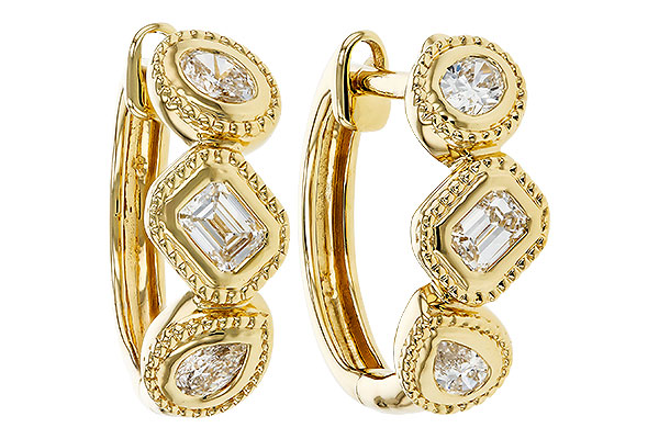 A320-35437: EARRINGS .42 TW FANCY CUT DIAS