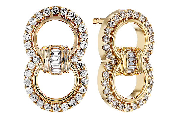 A321-19000: EARRINGS .05 TW BAGS .28 TW