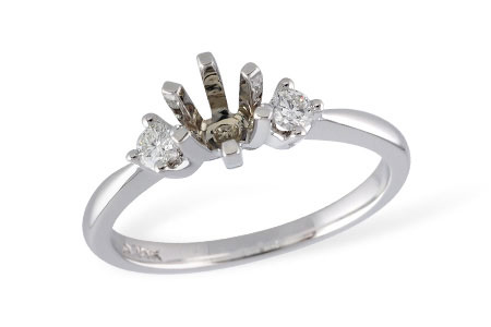 B051-21737: LDS SEMI DIA RING .14 TW