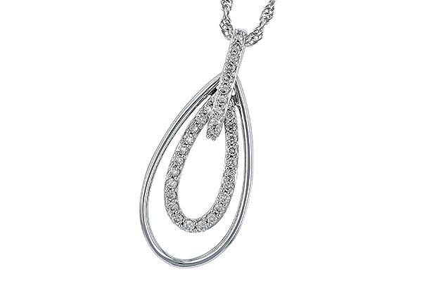 B229-39055: NECKLACE .24 TW