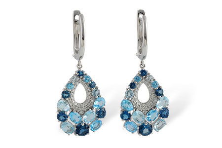 B233-08155: EARR 4.01 BLUE TOPAZ 4.24 TGW