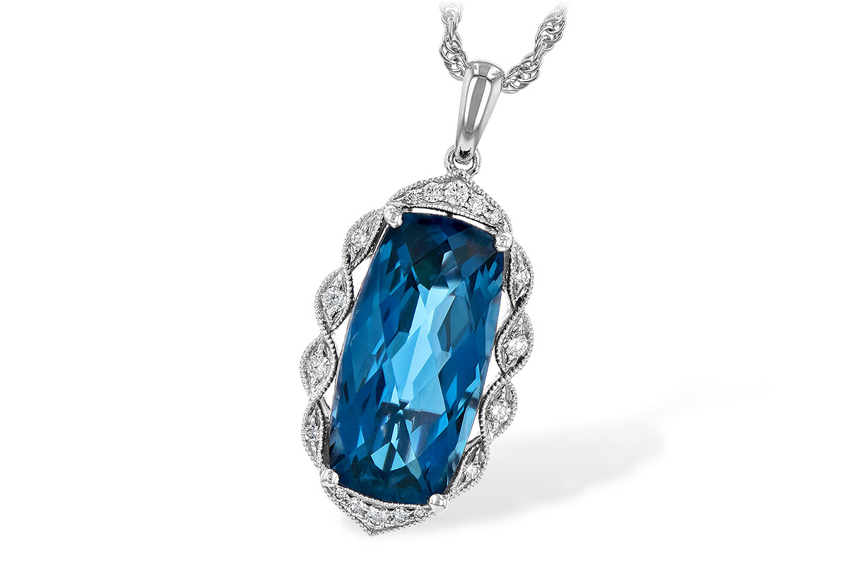 B235-74455: NECK 6.70 LONDON BLUE TOPAZ 6.81 TGW