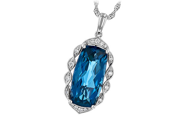 B235-74455: NECK 6.70 LONDON BLUE TOPAZ 6.81 TGW