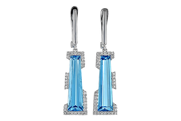 B235-74528: EARR 6.12 TW BLUE TOPAZ 6.33 TGW