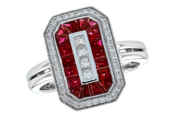 B235-76355: LDS RG 1.05 TW RUBY 1.36 TGW