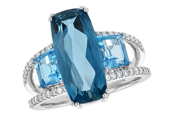 B235-79037: LDS RG 6.40 TW BLUE TOPAZ 6.67 TGW