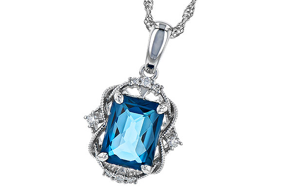 B318-49028: NECK 1.68 LONDON BLUE TOPAZ 1.73 TGW (8x6MM LBT)