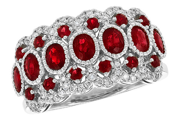 B318-49082: LDS WED RG 1.90 TW RUBY 2.15 TGW