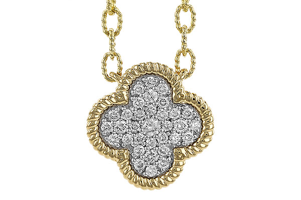 B319-45409: NECKLACE .32 TW (18")