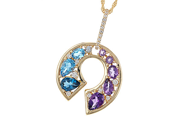 B320-31773: NECKLACE 1.77 SEMI-PREC (AMY & BT) 1.90 TGW