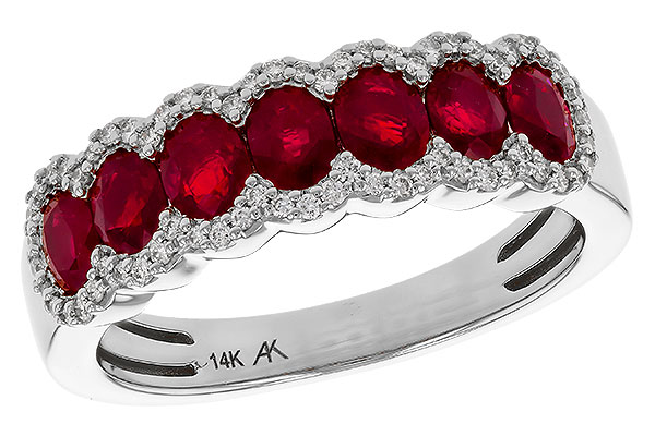 B320-35373: LDS WED RG 1.40 TW RUBY 1.57 TGW