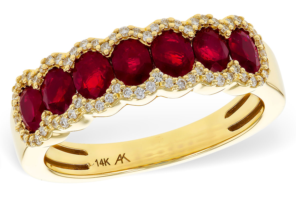 B320-35373: LDS WED RG 1.40 TW RUBY 1.57 TGW